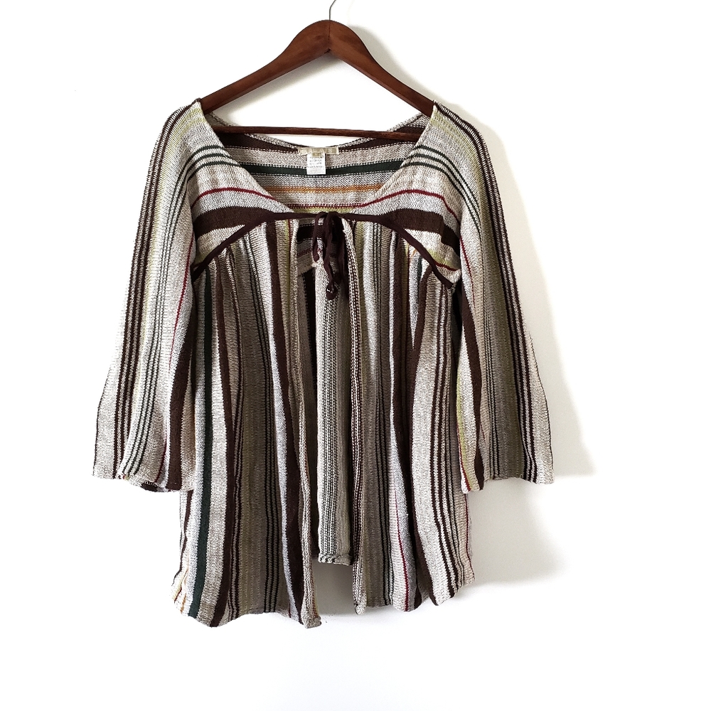 Relais Open Front Split  Knitted Sweater